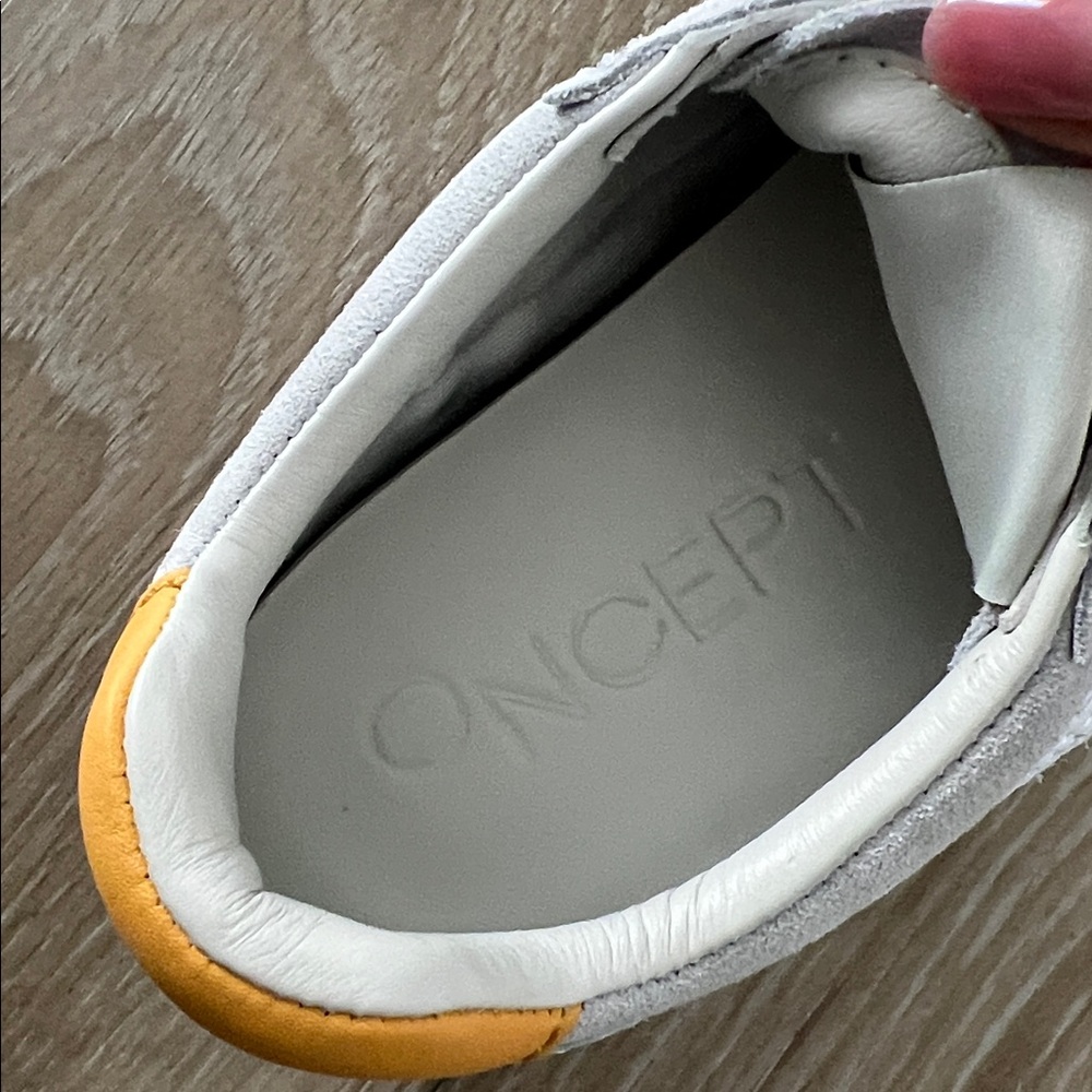 Oncept ballet flat sneaker ice color size 7.5, worn once, suede, lightweight - Picture 7 of 10
